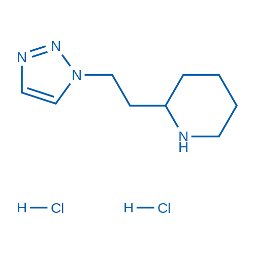 2-(2-(1H-1,2,3-Triazol-1-yl)ethyl)piperidine dihydrochloride 100mg