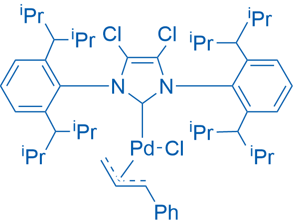 [1,3-Bis[2,6-bis[3-methyl-1-(2-methylpropyl)butyl]phenyl]-4,5-dichloro-1,3-dihydro-2H-imidazol-2-ylidene]chloro[(1,2,3-η)-1-phenyl-2-propen-1-yl]-Palladium 250mg