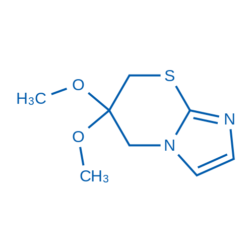 6,6-Dimethoxy-6,7-dihydro-5H-imidazo[2,1-b][1,3]thiazine 50mg