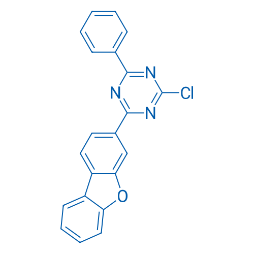 2-Chloro-4-(dibenzo[b,d]furan-3-yl)-6-phenyl-1,3,5-triazine 250mg