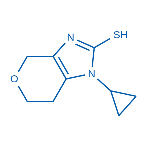 1-Cyclopropyl-1,4,6,7-tetrahydropyrano[3,4-d]imidazole-2-thiol 100mg