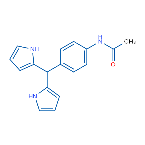 N-(4-(Di(1H-pyrrol-2-yl)methyl)phenyl)acetamide 1g