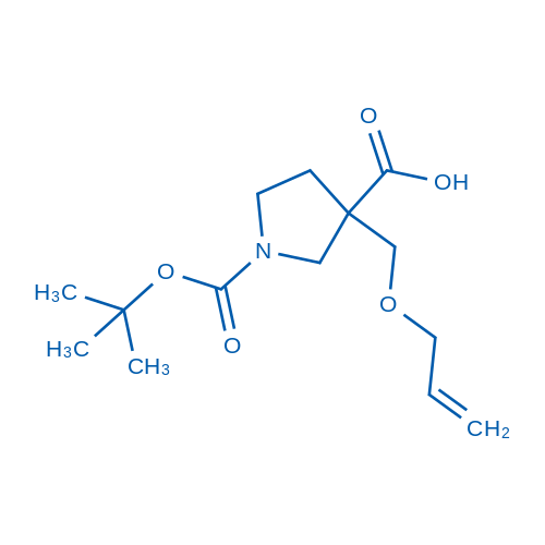 3-((Allyloxy)methyl)-1-(tert-butoxycarbonyl)pyrrolidine-3-carboxylic acid 100mg