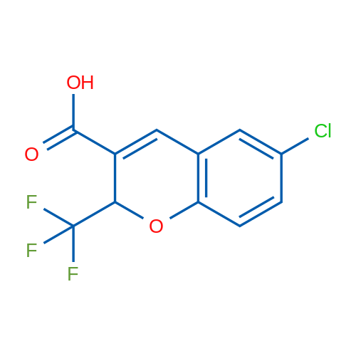 6-Chloro-2-(trifluoromethyl)-2H-chromene-3-carboxylic acid 1g