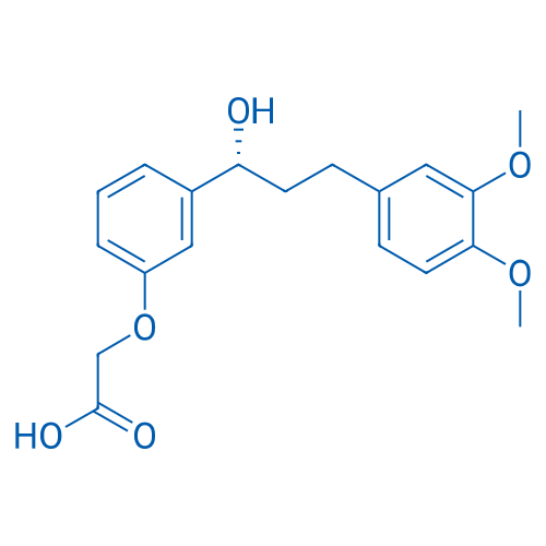 (R)-2-(3-(3-(3,4-Dimethoxyphenyl)-1-hydroxypropyl)phenoxy)acetic acid 250mg