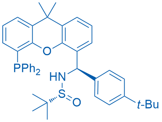 (Rs)-n-((r)-(4-(tert-butyl)phenyl)(5-(diphenylphosphanyl)-9,9-dimethyl-9h-xanthen-4-yl)methyl)-2-methylpropane-2-sulfinamide 25mg