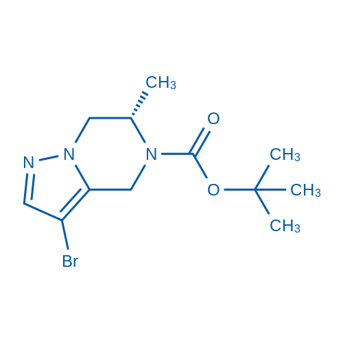 (S)-tert-Butyl 3-bromo-6-methyl-6,7-dihydropyrazolo[1,5-a]pyrazine-5(4H)-carboxylate 100mg