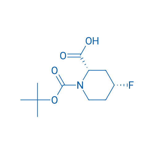 cis-1-(tert-Butoxycarbonyl)-4-fluoropiperidine-2-carboxylic acid 250mg