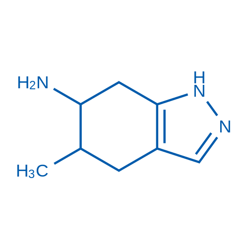 5-Methyl-4,5,6,7-tetrahydro-1H-indazol-6-amine 50mg