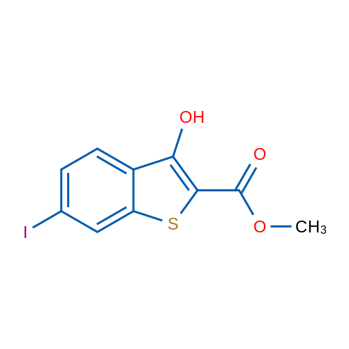 Methyl 3-hydroxy-6-iodobenzo[b]thiophene-2-carboxylate 1g