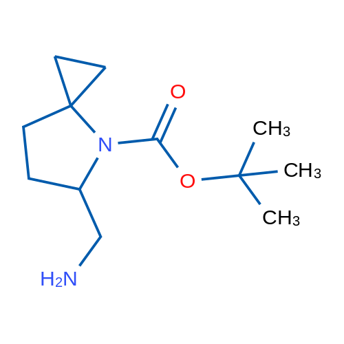 tert-Butyl 5-(aminomethyl)-4-azaspiro[2.4]heptane-4-carboxylate 100mg