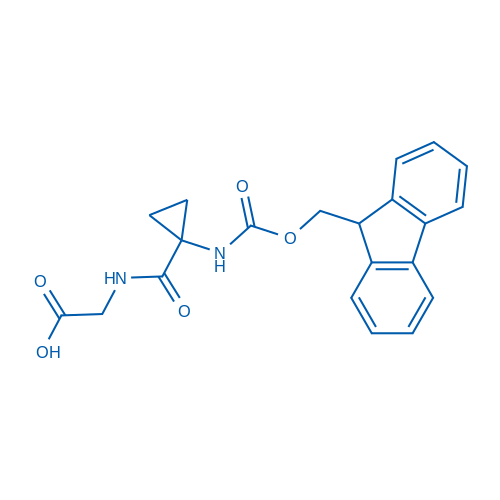 (1-((((9H-Fluoren-9-yl)methoxy)carbonyl)amino)cyclopropane-1-carbonyl)glycine 50mg