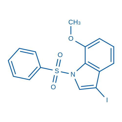 3-Iodo-7-methoxy-1-(phenylsulfonyl)-1H-indole 100mg