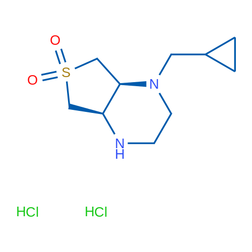 (4Ar,7as)-1-(cyclopropylmethyl)octahydrothieno[3,4-b]pyrazine 6,6-dioxide dihydrochloride 250mg