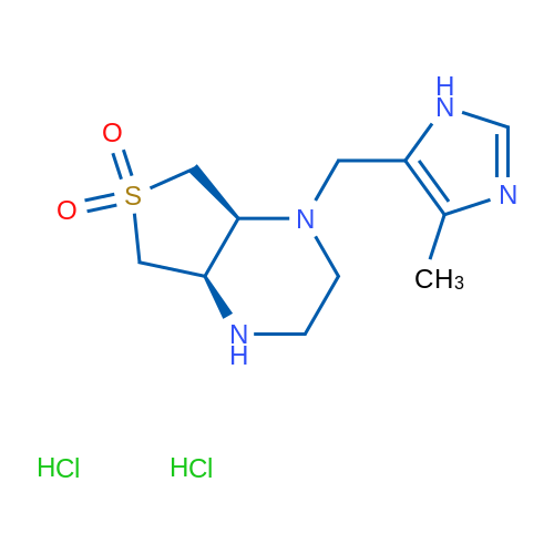 (4Ar,7as)-1-[(4-methyl-1h-imidazol-5-yl)methyl]octahydrothieno[3,4-b]pyrazine 6,6-dioxide dihydrochloride 5g