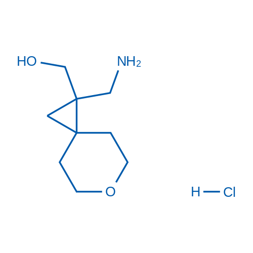 (1-(Aminomethyl)-6-oxaspiro[2.5]octan-1-yl)methanol hydrochloride 100mg