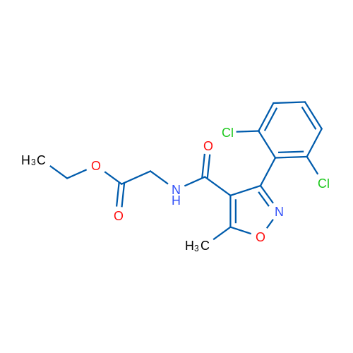 Ethyl 2-{[3-(2,6-dichlorophenyl)-5-methyl-1,2-oxazol-4-yl]formamido}acetate 1g
