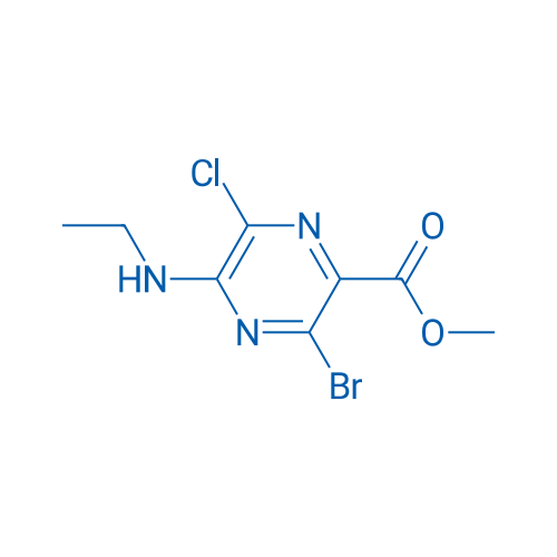 Methyl 3-bromo-6-chloro-5-(ethylamino)pyrazine-2-carboxylate 1g