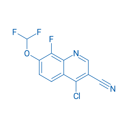 4-Chloro-7-(difluoromethoxy)-8-fluoroquinoline-3-carbonitrile 100mg