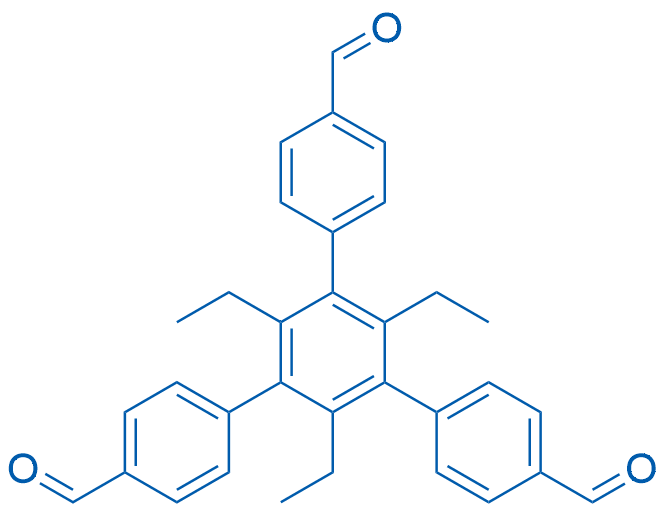 2',4',6'-Triethyl-5'-(4-formylphenyl)-[1,1':3',1''-terphenyl]-4,4''-dicarbaldehyde 100mg