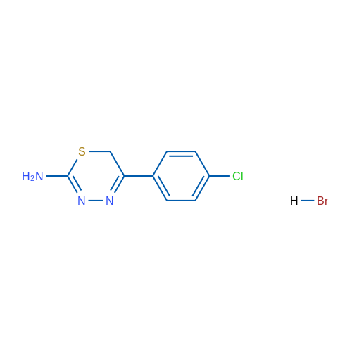 5-(4-Chlorophenyl)-6H-1,3,4-thiadiazin-2-amine hydrobromide 50mg