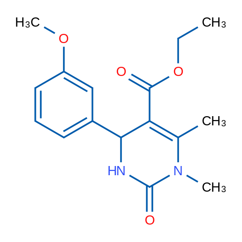 Ethyl 4-(3-methoxyphenyl)-1,6-dimethyl-2-oxo-1,2,3,4-tetrahydropyrimidine-5-carboxylate 1g