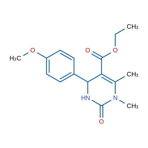 Ethyl 4-(4-methoxyphenyl)-1,6-dimethyl-2-oxo-1,2,3,4-tetrahydropyrimidine-5-carboxylate 5g