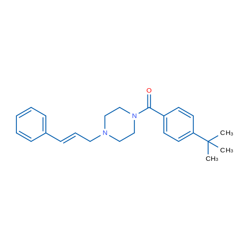 1-(4-tert-Butylbenzoyl)-4-[(2E)-3-phenylprop-2-en-1-yl]piperazine 1g
