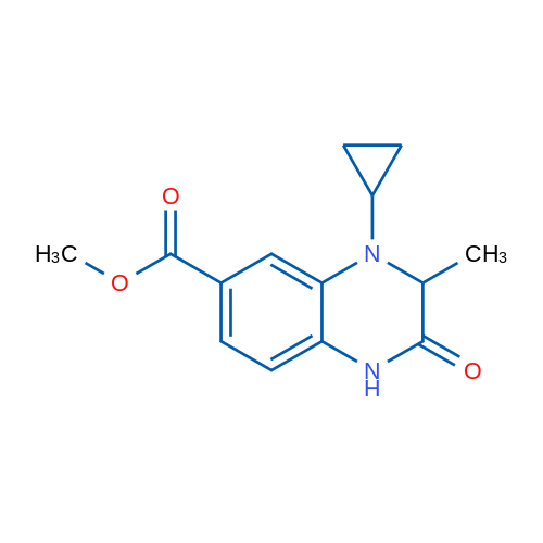Methyl 4-cyclopropyl-3-methyl-2-oxo-1,2,3,4-tetrahydroquinoxaline-6-carboxylate 250mg