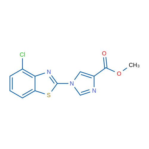 Methyl 1-(4-chlorobenzo[d]thiazol-2-yl)-1H-imidazole-4-carboxylate 1g