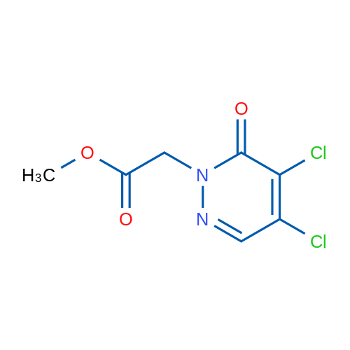 Methyl 2-(4,5-dichloro-6-oxopyridazin-1(6H)-yl)acetate 250mg