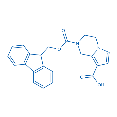 2-(((9H-Fluoren-9-yl)methoxy)carbonyl)-1,2,3,4-tetrahydropyrrolo[1,2-a]pyrazine-8-carboxylic acid 250mg