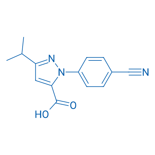 1-(4-CYANOPHENYL)-3-ISOPROPYL-1H-PYRAZOLE-5-CARBOXYLIC ACID 250mg
