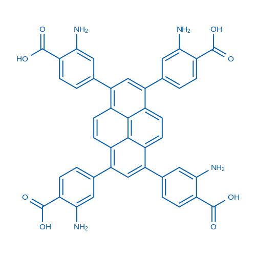 4,4',4'',4'''-(Pyrene-1,3,6,8-tetrayl)tetrakis(2-aminobenzoic acid) 1g