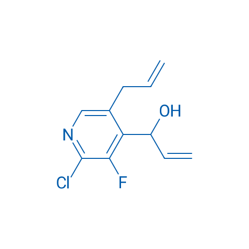 1-(5-Allyl-2-chloro-3-fluoropyridin-4-yl)prop-2-en-1-ol 250mg