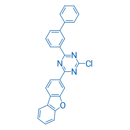 2-([1,1'-Biphenyl]-3-yl)-4-chloro-6-(dibenzo[b,d]furan-3-yl)-1,3,5-triazine 1g
