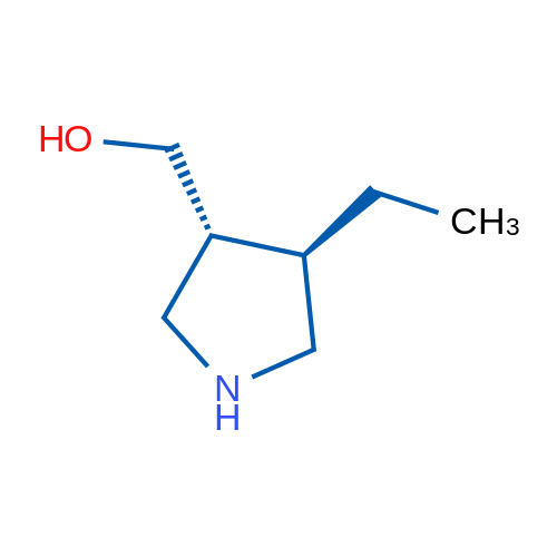 [(3R,4R)-4-ethylpyrrolidin-3-yl]methanol 100mg
