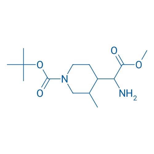 tert-Butyl 4-(1-amino-2-methoxy-2-oxoethyl)-3-methylpiperidine-1-carboxylate 100mg