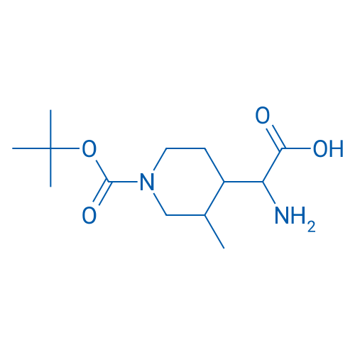 2-Amino-2-(1-(tert-butoxycarbonyl)-3-methylpiperidin-4-yl)acetic acid 250mg