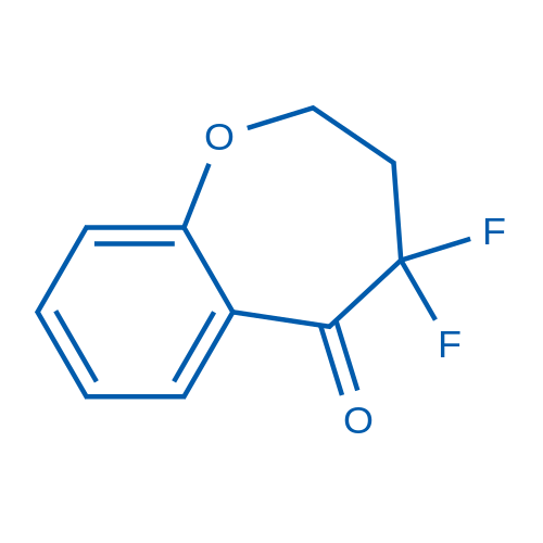 4,4-Difluoro-3,4-dihydrobenzo[b]oxepin-5(2H)-one 250mg