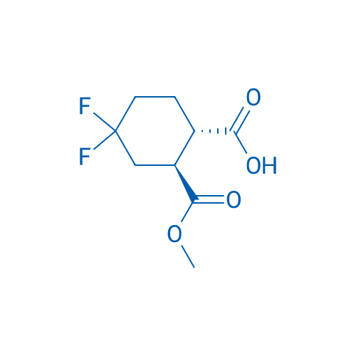 (1S,2S)-4,4-difluoro-2-(methoxycarbonyl)cyclohexane-1-carboxylic acid 100mg