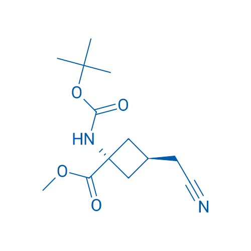 METHYL TRANS-1-{[(TERT-BUTOXY)CARBONYL]AMINO-3-(CYANOMETHYL)CYCLOBUTANE-1-CARBOXYLATE 250mg