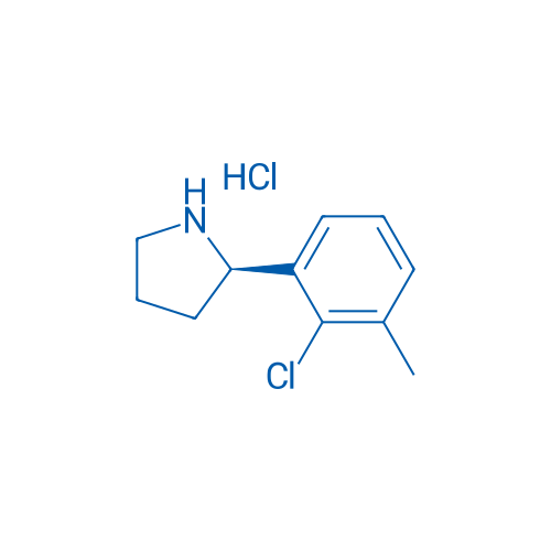 (R)-2-(2-Chloro-3-methylphenyl)pyrrolidine hydrochloride 100mg