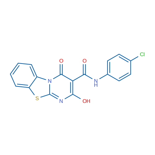 N-(4-Chlorophenyl)-11-hydroxy-13-oxo-8-thia-1,10-diazatricyclo[7.4.0.0^{2,7}]trideca-2(7),3,5,9,11-pentaene-12-carboxamide 1g