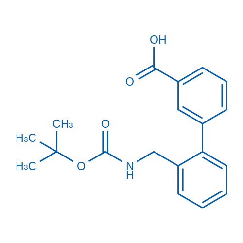 2'-(((tert-Butoxycarbonyl)amino)methyl)-[1,1'-biphenyl]-3-carboxylic acid 100mg