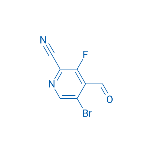 5-Bromo-3-fluoro-4-formylpicolinonitrile 250mg