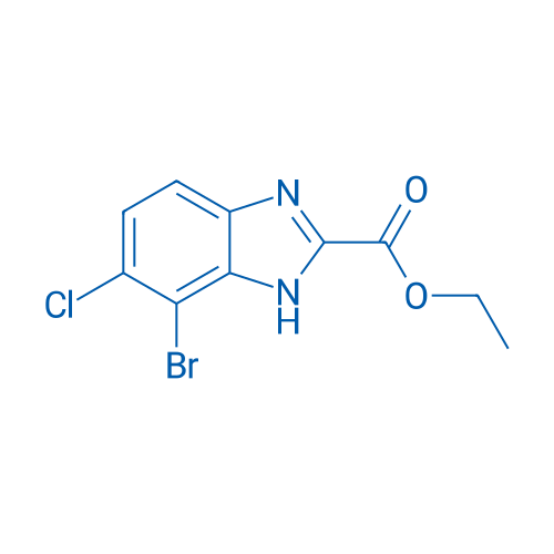 Ethyl 7-bromo-6-chloro-1H-benzo[d]imidazole-2-carboxylate 250mg