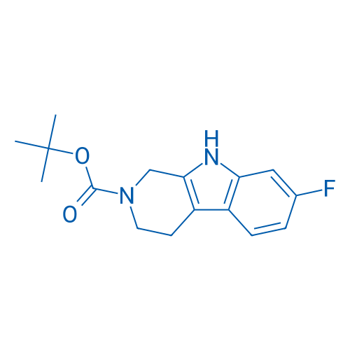 tert-Butyl 7-fluoro-1,3,4,9-tetrahydro-2H-pyrido[3,4-b]indole-2-carboxylate 250mg