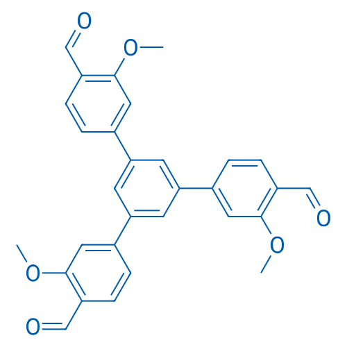 5'-(4-Formyl-3-methoxyphenyl)-3,3''-dimethoxy-[1,1':3',1''-terphenyl]-4,4''-dicarbaldehyde 250mg