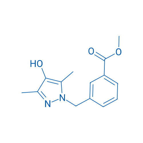 Methyl 3-((4-hydroxy-3,5-dimethyl-1H-pyrazol-1-yl)methyl)benzoate 250mg